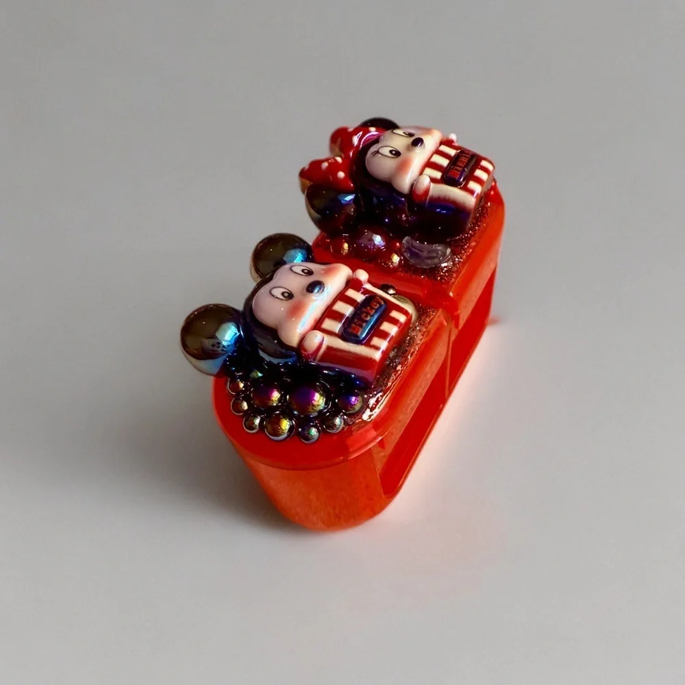 Decoden Mini Pill Box, Mickey Minnie Kawaii Junk Case Style, Night Day Medicine